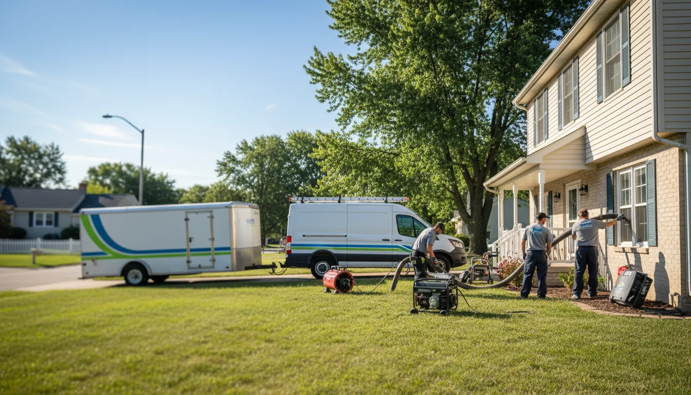 Flooded Basement Restoration And Cleanup With Repair in Dexter City, OH near me